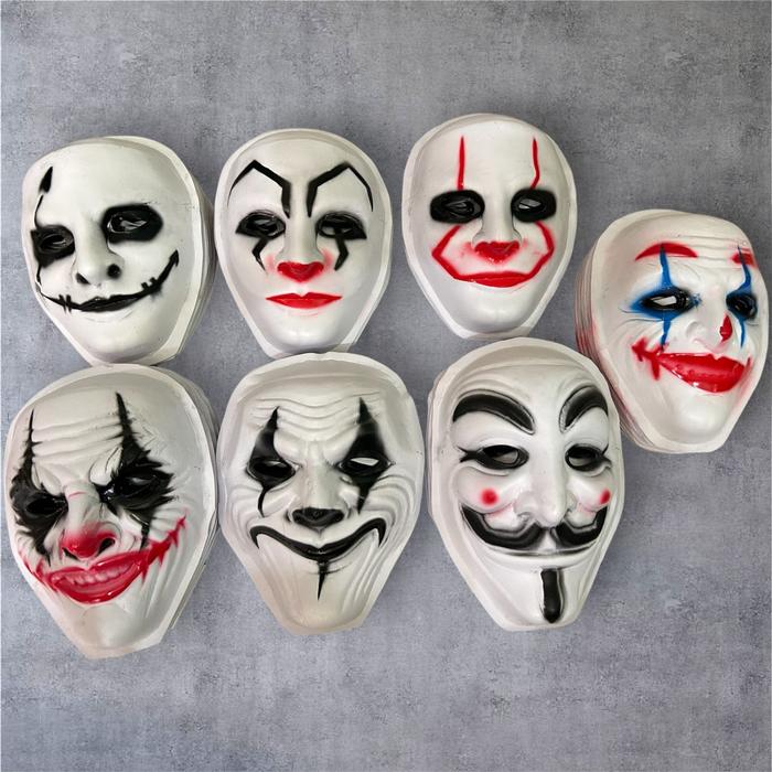 MAINAN TOPENG ANONYMOUS TOPENG JOKER TOPENG HECKER Bahan Karet Karpet Tebal Lentur Cocok untuk Anak 