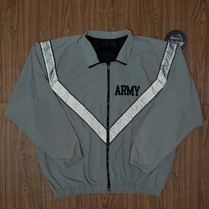 Jaket Windbreaker Reflective IPFU US ARMY Oversize