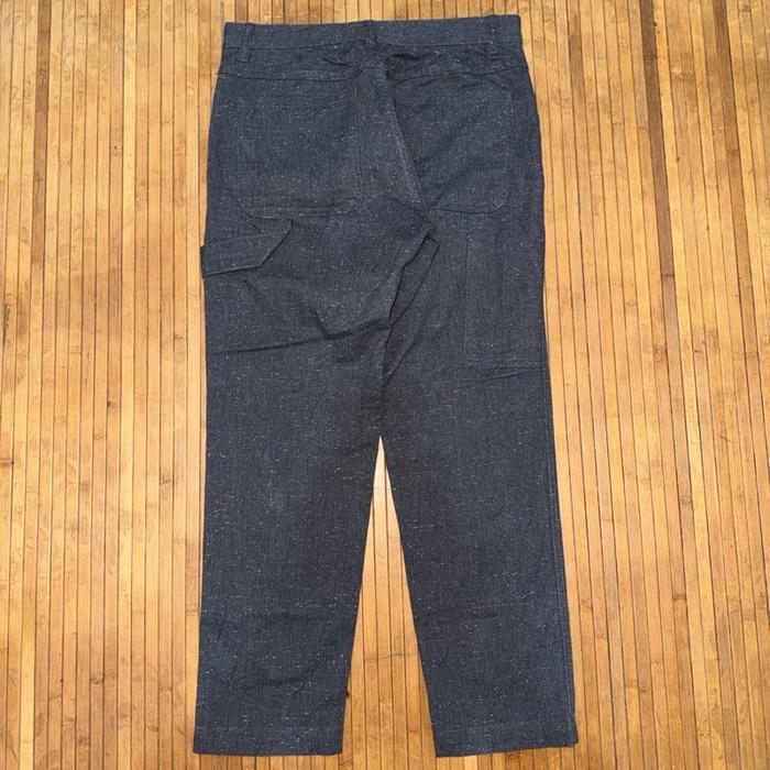 JAPANESE BRAND GLOBAL WORK DARK GREY FATIGUE CARPENTER DENIM PANTS wtaps human made