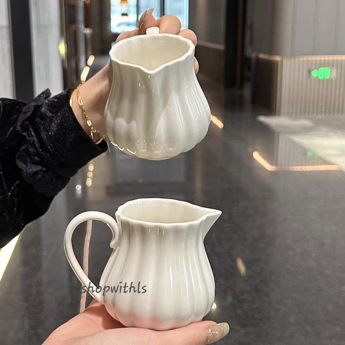 MIRU MILK JUG/Aesthetic Milk Measuring Jug/Korean Measuring Cup/Gelas Takar Korea/Gelas Takar Kopi S