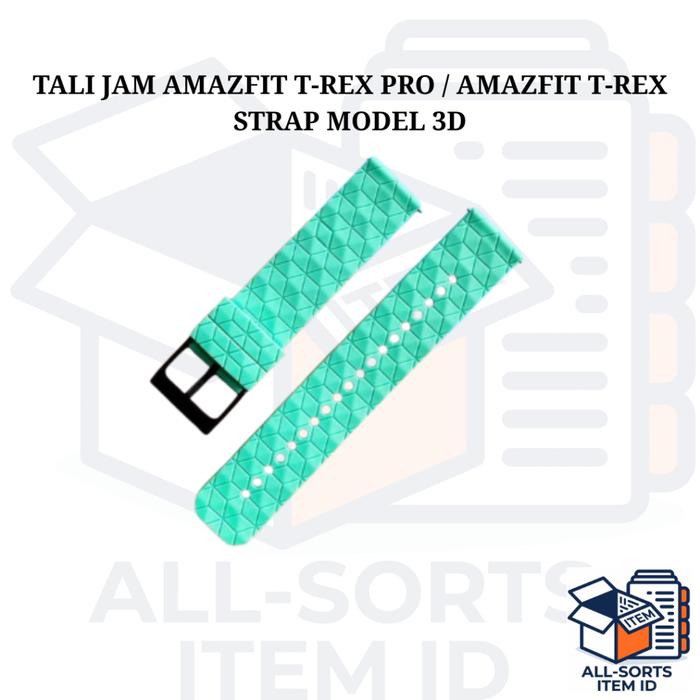 Tali Jam Amazfit T Rex Pro Strap 3D Silicone Replacement Band Amazfit T Rex T Rex