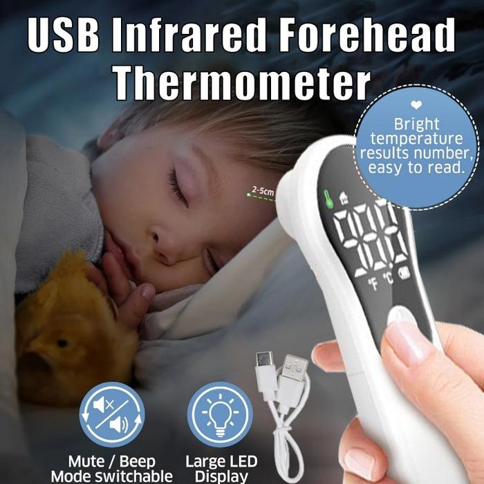Usb Thermometer Digital Infrared Gun Termometer Non Contact Termometer Suhu Tubuh Thermometer Dahi