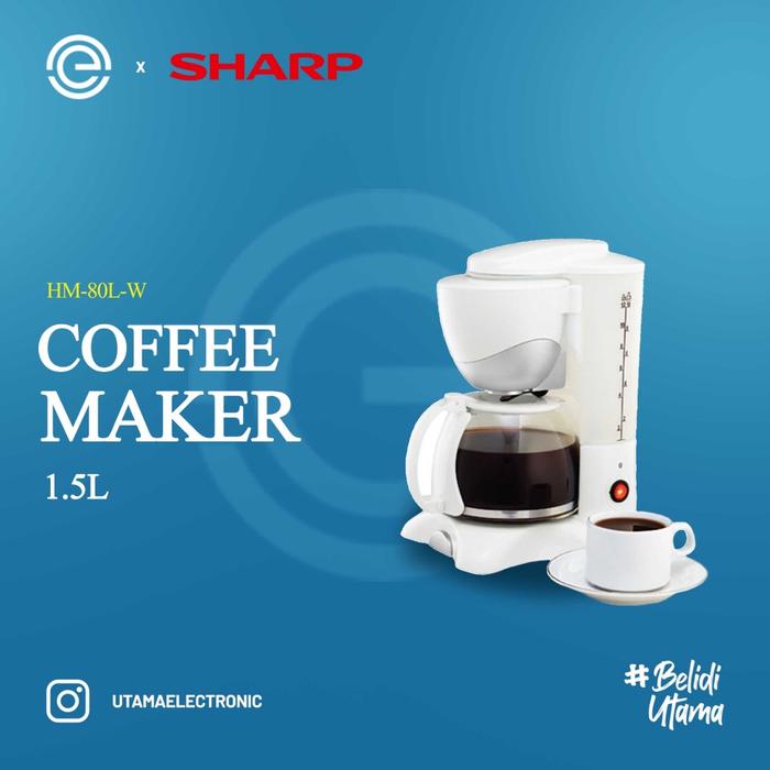 SHARP Coffee Maker Listrik 1.5 Liter - HM-80L