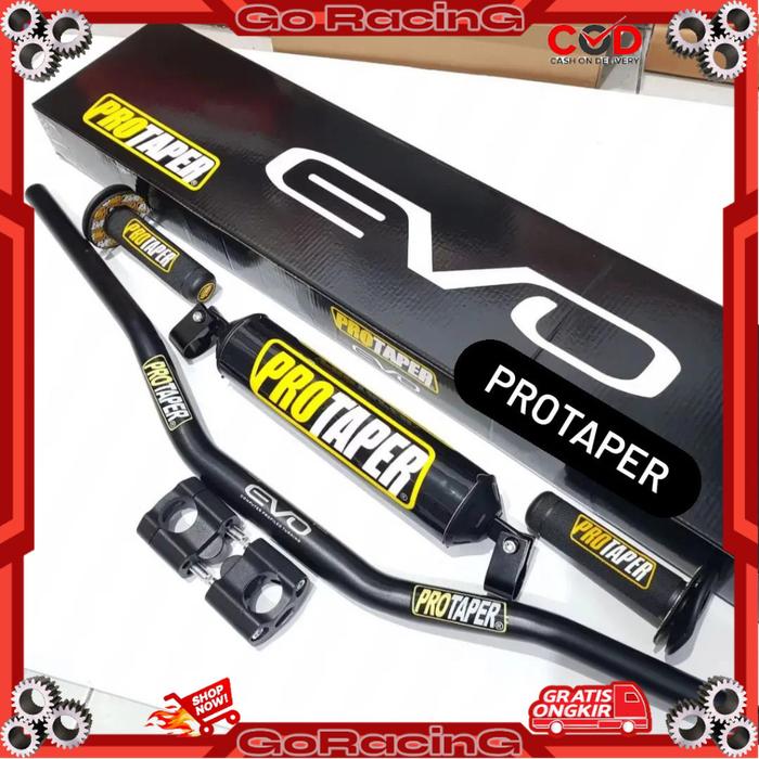 Stang PROTAPER Hitam ceper Low SET Busa Palang Stang + Handgrip PROTAPER