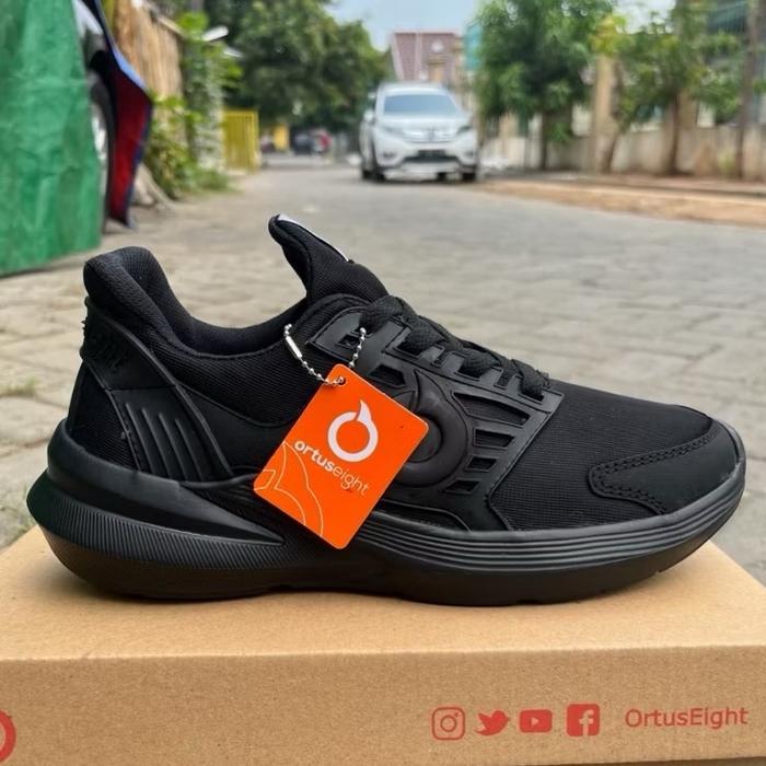 New Arrival PROMO COD!!! Sepatu Sekolah Hitam Polos Ortus Pria/wanita Terbaru Sneakers
