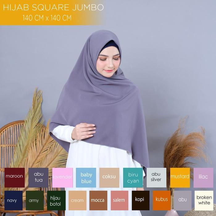 Hijab Wolfis Jumbo Segiempat / Hijab Wolfis Jumbo Square