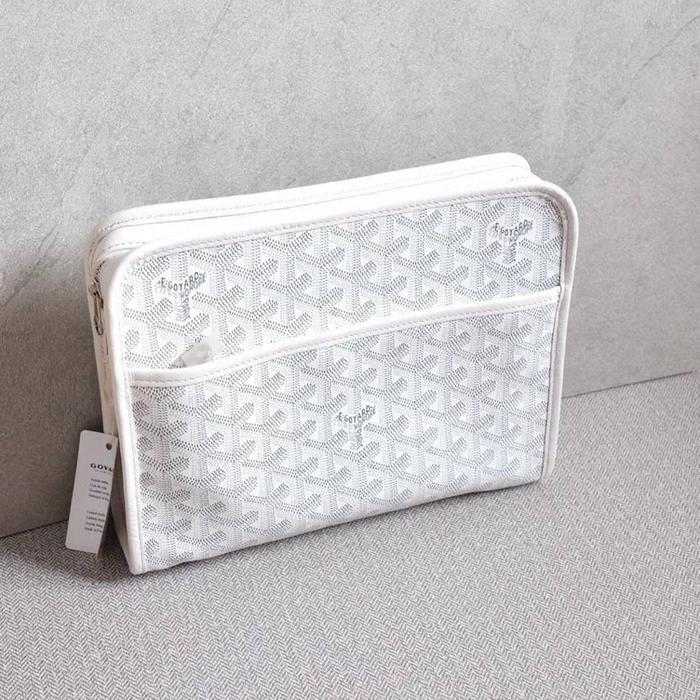 GOYARD POUCH / POCHETTE / CLUTCH JOUVENCE MM WHITE