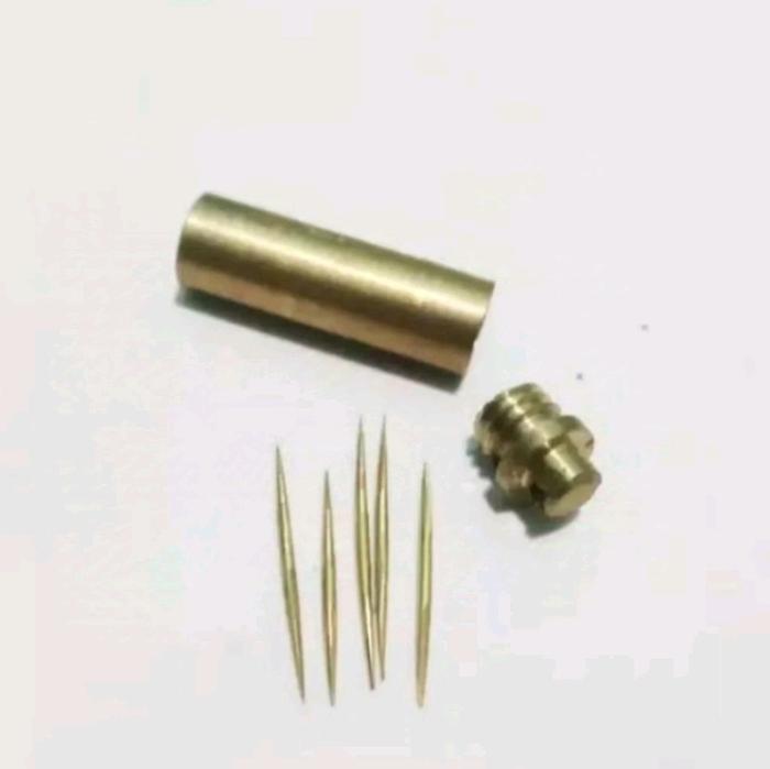 tabung liontin plus djarum emas
