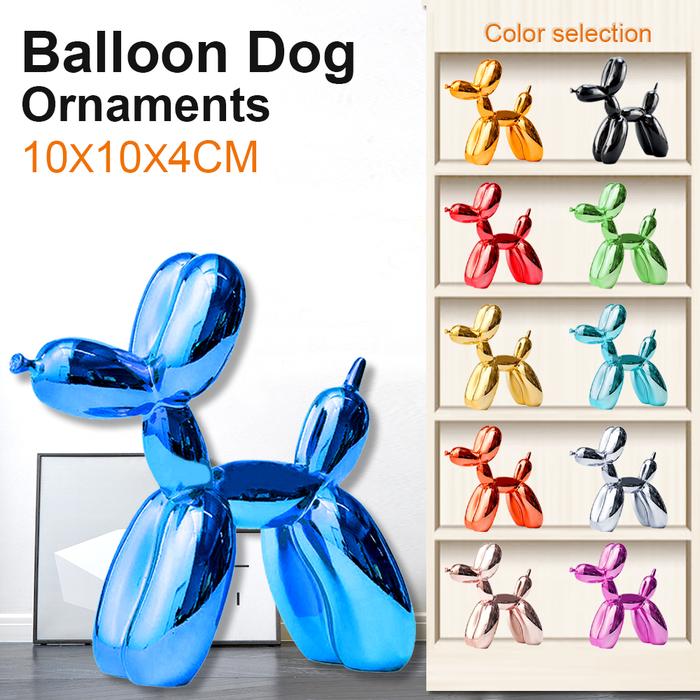 Home Decoration Animals Statue Figurines Resin Balloon Dog Crafts