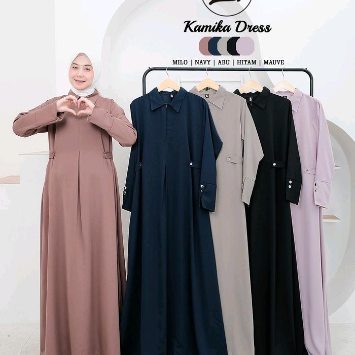 kamika dress by ZR original gamis cirebon grosir