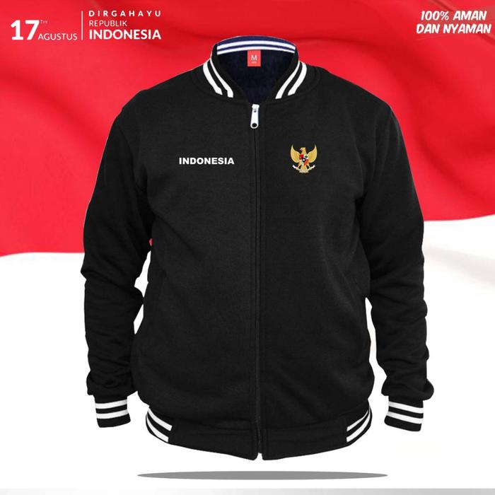 Jaket Basebaal Varsity 17AGUSTUS INDONESIA- GARUDA-Bisa Custom/Bisa Cod/Timnas
