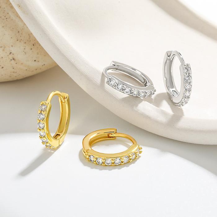 (NEW) Anting klip bulat permata kecil / anting dewasa anting anak anak / anting bulat simpel gaya mi