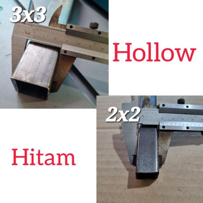 "Jual Produk besi hollow 2x2 3x3 tebal 1mm per 10cm besi kaki meja ''