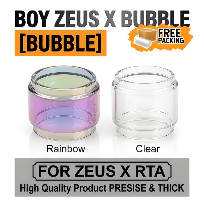 [ QUALITY] Fat Boy ZEUS X RTA Replacement Glass | kaca cembung bubble