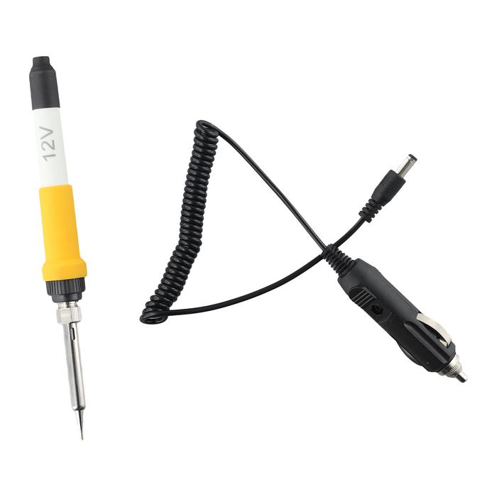 1pc Electric Soldering Iron Car Power Cable 60W DC12V Ceramic Heating Core For Soldering Wiring Repa