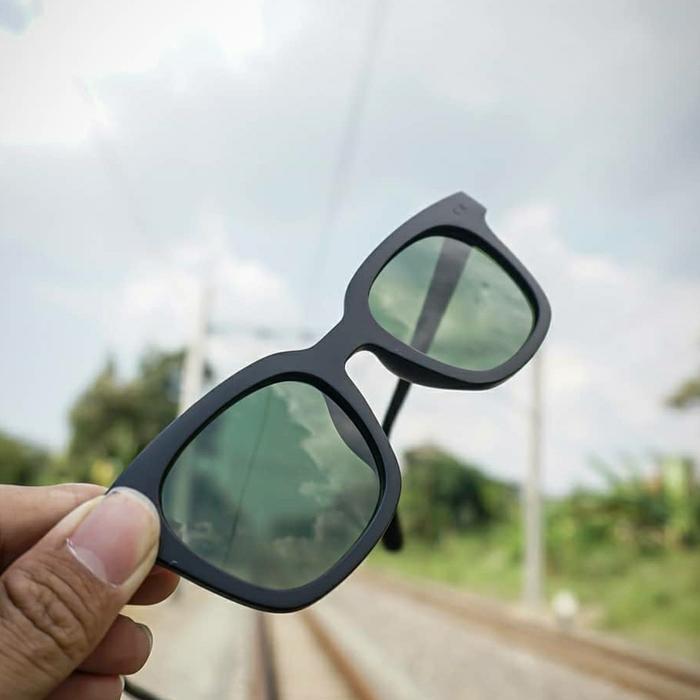 Ready- Kacamata Pria Wanita Louise Severn Black Lens Sunglasses Original #Gratisongkir