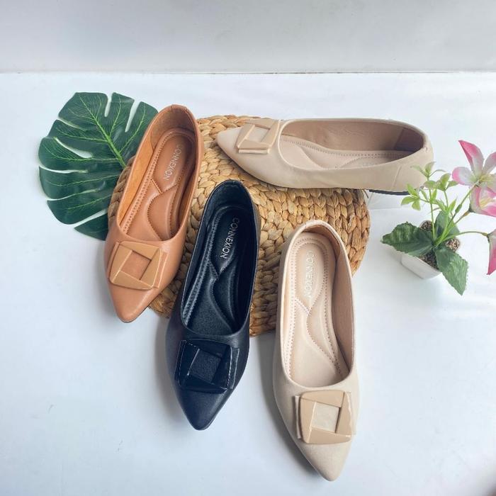 sepatu Flatshoes wanita variasi kotak VICHY