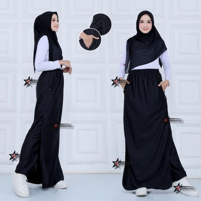 Rok Celana Olahraga ( ROCELA ) / Training Rok Celana Olahraga Wanita Muslimah / Celana Rok Training