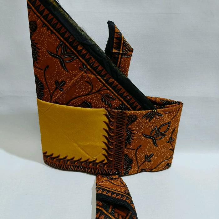 Topi Gotong Simalungun Pria Adat Batak Motif Batik Tradisional untuk Pengantin dan Acara Resmi