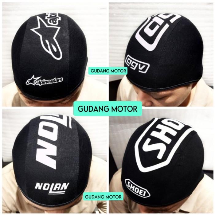 topi helm - kupluk helm banyak motif - penutup kepala biker -GSt
