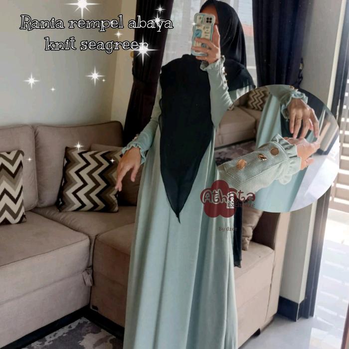 Gamis Abaya Rania Knit Rib By Athata Exclusive
