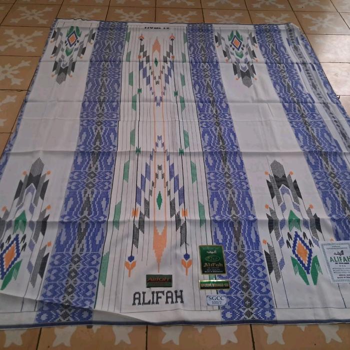 sarung alifah sgcc songket Pria Polos Navy