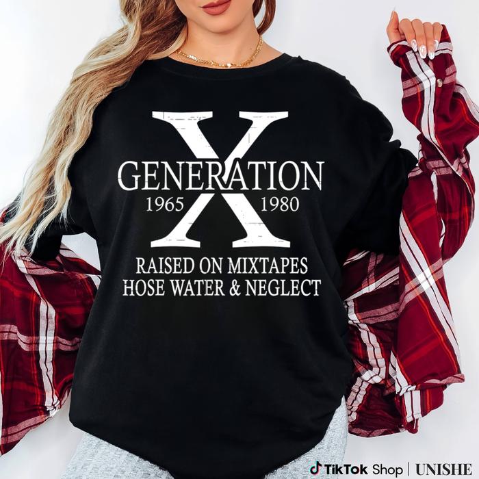 Vintage Casual Short Sleeve Cotton Tee, Gen X Mixtape Inspired