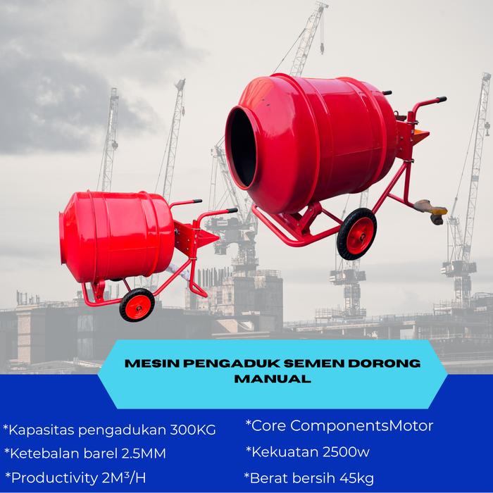 Mixer Mortar semen beton / Small Diesel Concrete Mixer