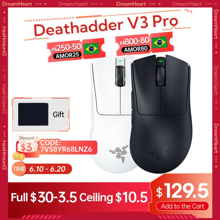 Razer DeathAdder V3 Pro Wireless Gaming Mouse Gamer 63g Ultra
