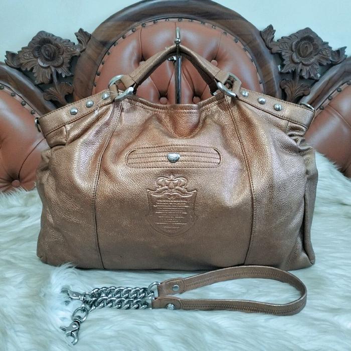 CETTU Bronze Leather Shoulder Hand Bag