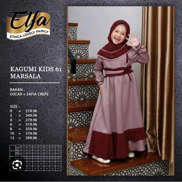 GAMIS ANAK ETHICA KAGUMI KIDS 61 MARSALA