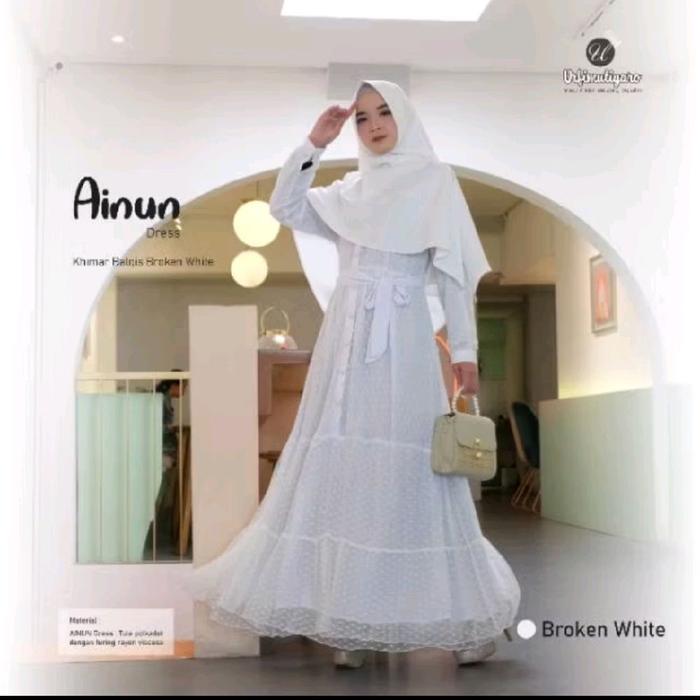 [Agen Resmi] URFIMUTIYARO AINUN DRESS IED SERIES GAMIS ONLY BISA SARIMBIT COUPLE DENGAN SUAMI Bahan 