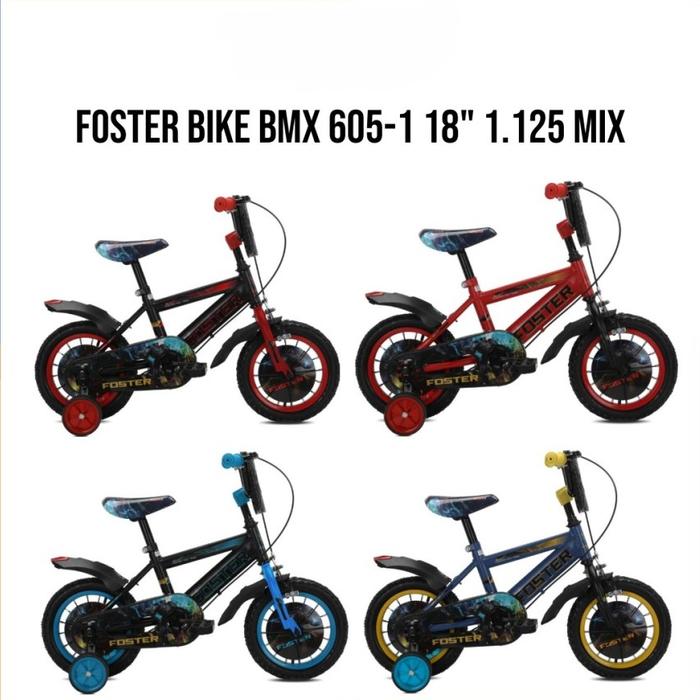 SEPEDA ANAK ANAK FOSTER BIKE BMX 605-1 1.125 MIX 18INCH