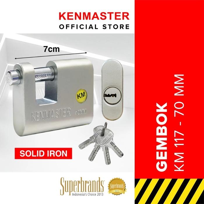 Kenmaster Gembok GIANT 70MM - KM-117 Gembok Anti Maling Gembok Pagar Kunci Gembok
