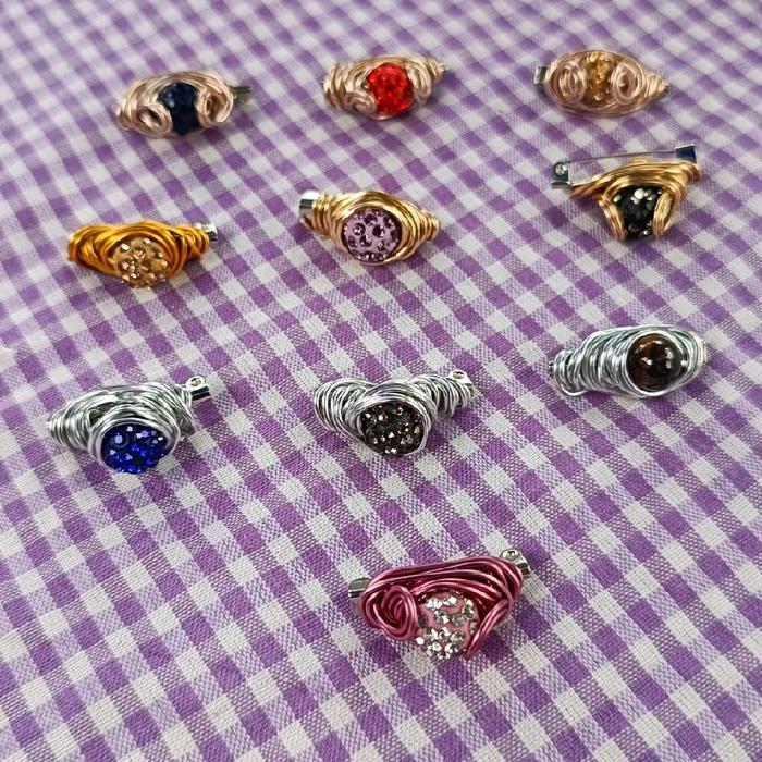 bros hijab kawat alumunium batu jombang 3 pcs Peniti