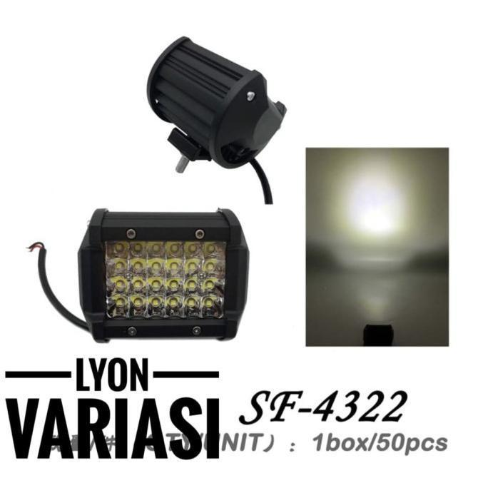 LAMPU TEMBAK SOROT LED 24MATA BUAT MOTOR - MOBIL