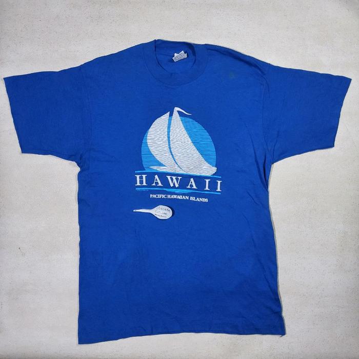 HAWAII vintage 80s t shirt single stitch size L MADE IN USA