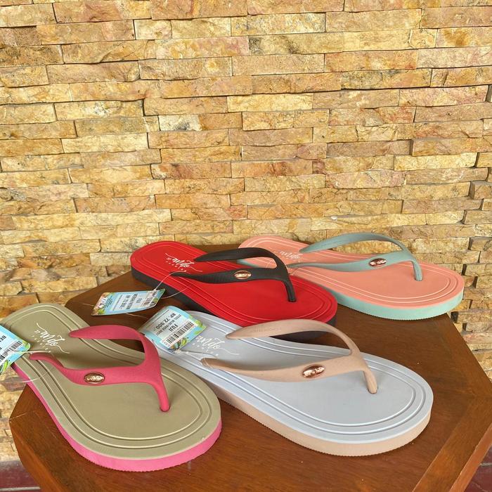 Sandal Ando FUJI, THUNDER Jepit Wanita Dewasa Ukuran 36-40 Karet Sendal Cewek