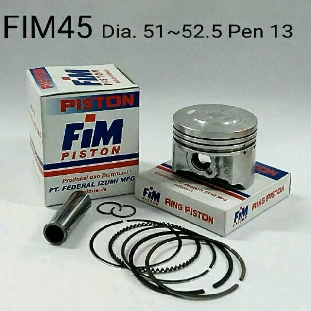 PISTON SET FIM 45 JUPITER Z 110 VEGA R 110 STD 25 50 75 100 150 SEHER IZUMI 51 51,25 51,5 51,75 52 5