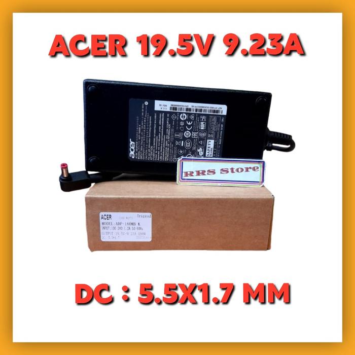 19.5V 9.23A Laptop Ac Adapter Charger ADP-180MB K untuk Acer Predator Helios 300 G3-571 G3-572 PH315
