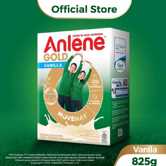 ANLENE GOLD 5X plus 825 gram Vanila Cokelat/plain/825gr/dulu 900/850 gram/885gr/vanilla/coklat/ocola