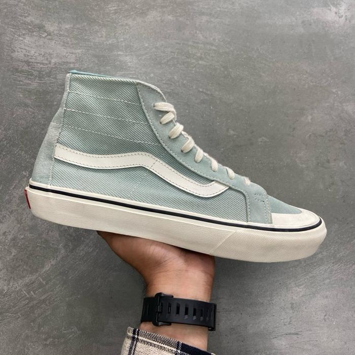 [Size 44] Rare Vans SK8-HI 138 Decon Sf Light Blue Sky Blue (VN0A3MV122R) Second Original Kondisi Mu