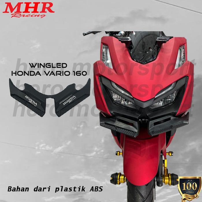 Winglet Wingled Lampu Depan 125/150/ 160/Aerox new-old/NEW R15 V4 MHR RACING ABS QUALITY