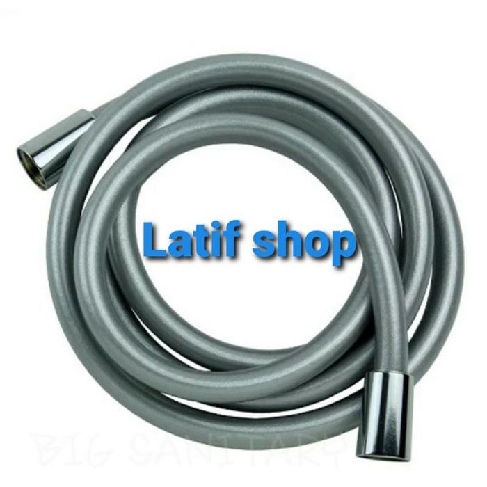 selang shower silver 150cm .selang shower abu abu. selang flexible shower