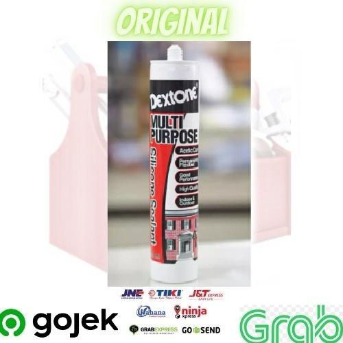 Lem Dextone 300 Ml Sealant Silicone Silicon Kaca Keramik Besi Karet Kaca Metal Botol Tembak Akuarium