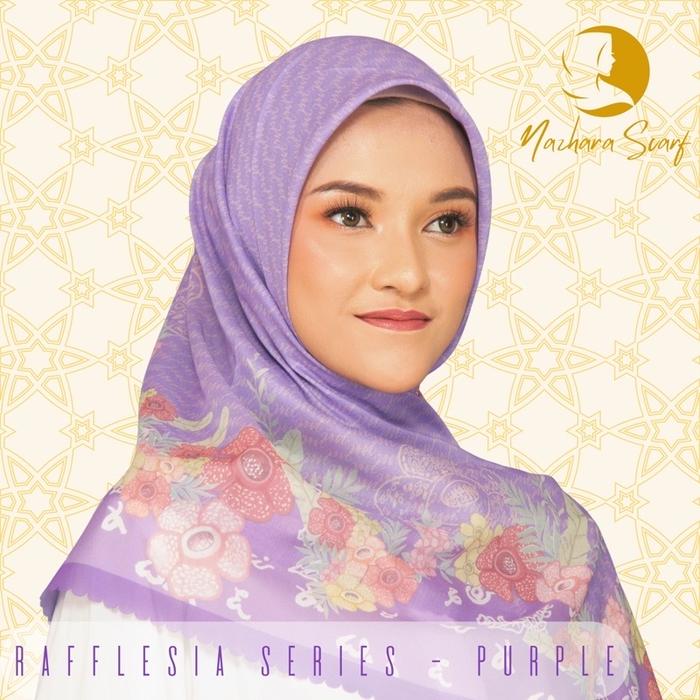 [NAZHARA SCARF] Rafflesia Series - Purple