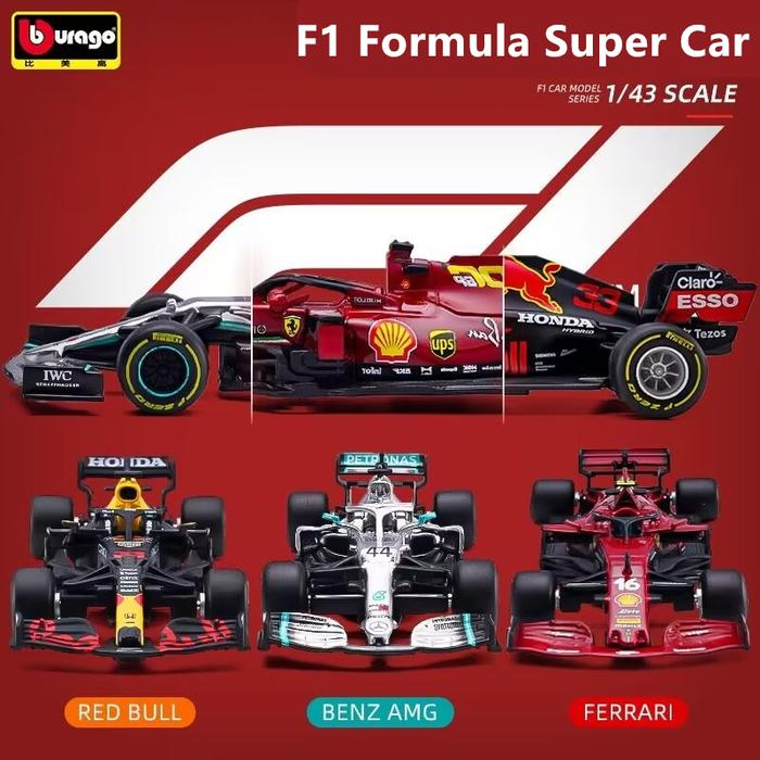 Bburago 1:43 F1 Red Bull Racing RB18 RB16B 1 33# Max Verstappen 11#
