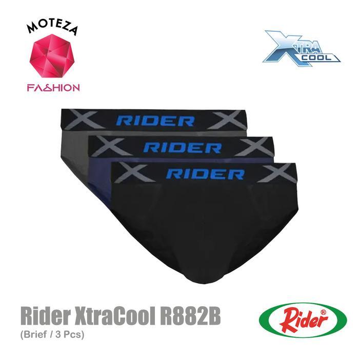 Rider Xtracool R882B R 882 B Celana Dalam CD Pria Mini Brief - 1 Box isi 3 pcs