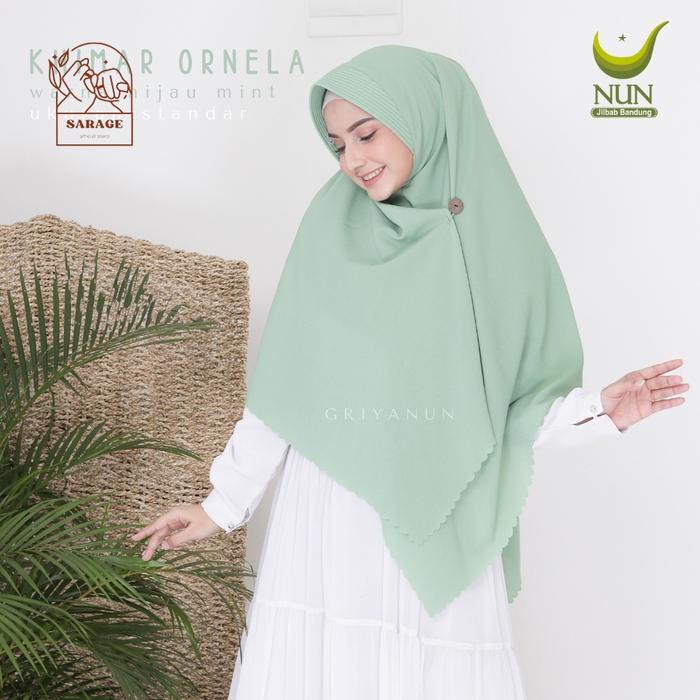 NEW (WARNA 1) Jilbab Ornela NUN JILBAB/ jilbab instan / kerudung instan / kerudung pet antem / kerud