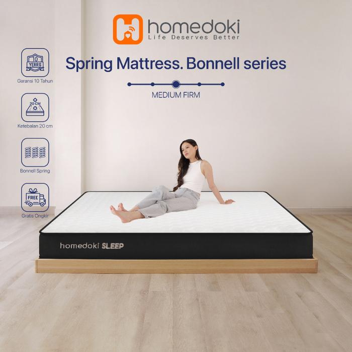 Homedoki Bonnell Spring / Kasur Spring Bed / Kasur Box / Tebal 20cm / Spring Bed